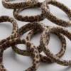 6er-Pack Haargummis mit Leopardenmuster