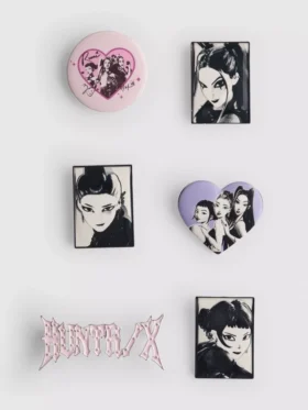 6er-Pack K-Pop-„Demon Hunters“-Anstecker 6er-Pack K-Pop-„Demon Hunters“-Anstecker