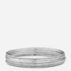 6er-Pack polierte Metallarmreifen