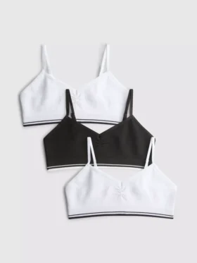 7–15 Jahre | 3er-Pack gerippte Crop-Tops