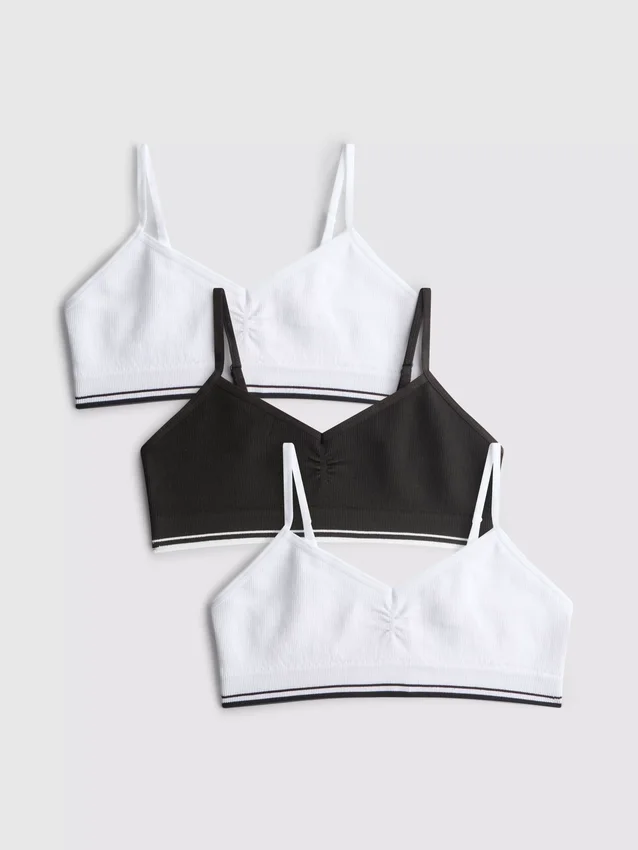 7–15 Jahre | 3er-Pack gerippte Crop-Tops 7–15 Jahre | 3er-Pack gerippte Crop-Tops