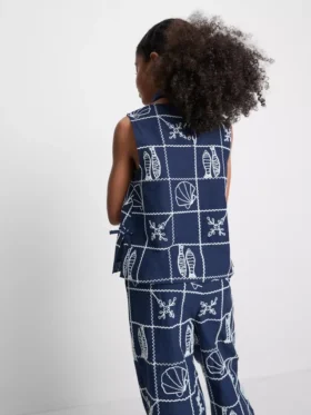 7–15 Jahre | bestickte, ärmellose Bluse