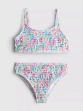 7–15 Jahre | Bikini mit Blumenmuster und Rüschen