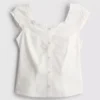 7–15 Jahre | Bluse mit gerafftem, quadratischem Ausschnitt 7–15 Jahre | Bluse mit gerafftem, quadratischem Ausschnitt