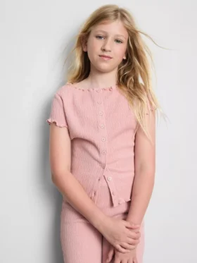 7–15 Jahre | Bluse mit Knitteroptik
