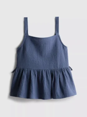 7–15 Jahre | geraffte Bluse mit Schleife