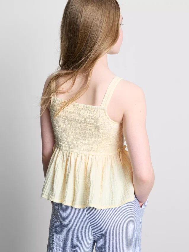 7–15 Jahre | geraffte Bluse mit Schleife 7–15 Jahre | geraffte Bluse mit Schleife