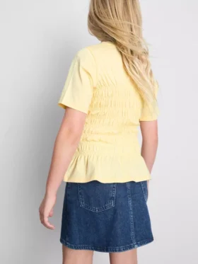7–15 Jahre | gerafftes Peplum-Hemd