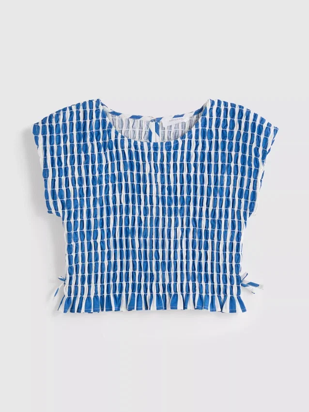 7–15 Jahre | Gestreifte Bluse mit Raffung 7–15 Jahre | Gestreifte Bluse mit Raffung