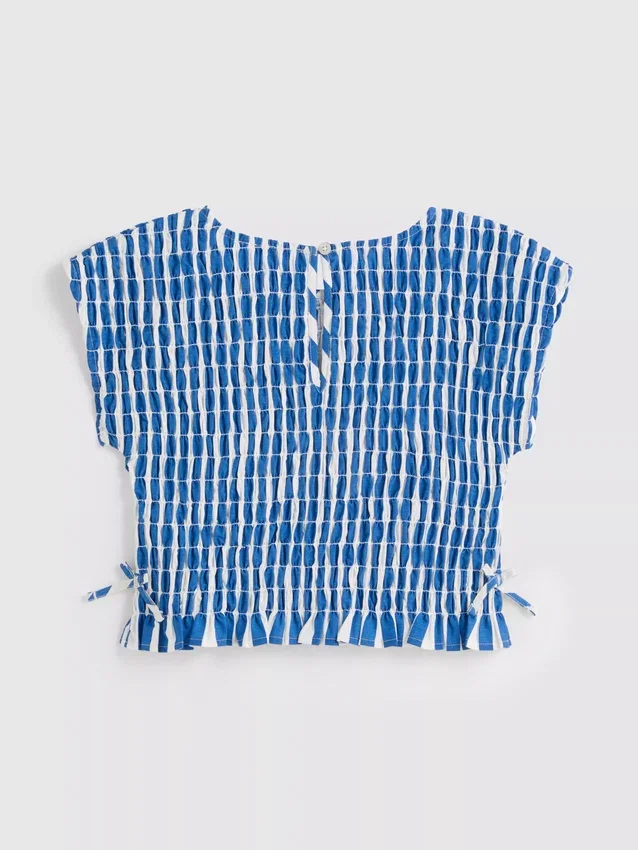 7–15 Jahre | Gestreifte Bluse mit Raffung 7–15 Jahre | Gestreifte Bluse mit Raffung