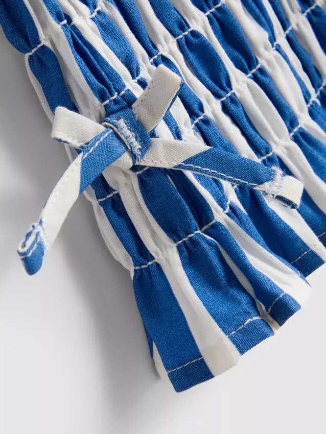 7–15 Jahre | Gestreifte Bluse mit Raffung 7–15 Jahre | Gestreifte Bluse mit Raffung