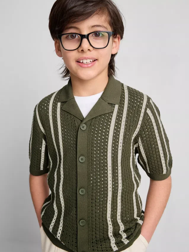 7–15 Jahre | Gestreiftes Strick-Hemd 7–15 Jahre | Gestreiftes Strick-Hemd
