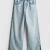 7–15 Jahre | Jeans mit weitem Bein und Schlitz am Saum 7–15 Jahre | Jeans mit weitem Bein und Schlitz am Saum