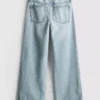 7–15 Jahre | Jeans mit weitem Bein und Schlitz am Saum 7–15 Jahre | Jeans mit weitem Bein und Schlitz am Saum