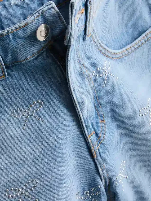 7–15 Jahre | Jeans-Shorts mit Strassschleife 7–15 Jahre | Jeans-Shorts mit Strassschleife