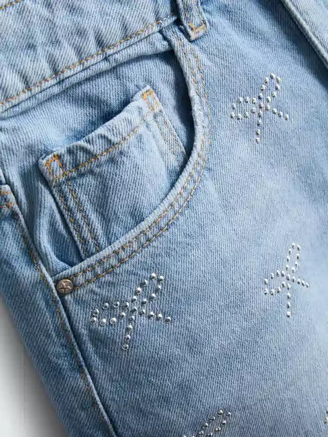 7–15 Jahre | Jeans-Shorts mit Strassschleife 7–15 Jahre | Jeans-Shorts mit Strassschleife