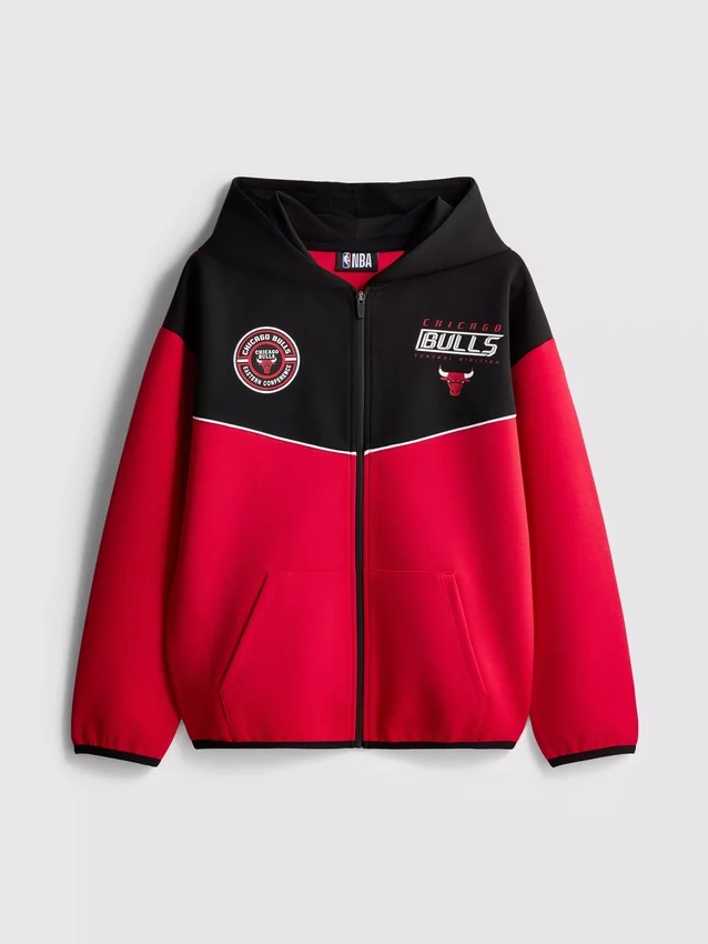 7–15 Jahre | NBA Chicago Bulls Kapuzenpullover mit Reißverschluss 7–15 Jahre | NBA Chicago Bulls Kapuzenpullover mit Reißverschluss