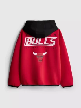 7–15 Jahre | NBA Chicago Bulls Kapuzenpullover mit Reißverschluss