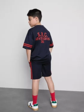 7–15 Jahre | Set aus Active-Mesh-T-Shirt und Shorts