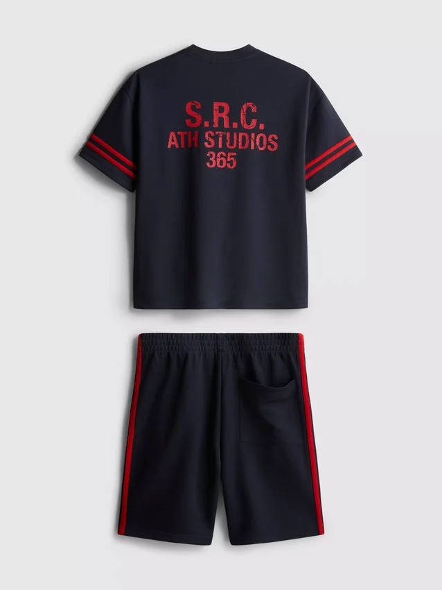 7–15 Jahre | Set aus Active-Mesh-T-Shirt und Shorts 7–15 Jahre | Set aus Active-Mesh-T-Shirt und Shorts