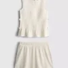 7–15 Jahre | Set aus gerafftem, ärmellosem Oberteil und Shorts 7–15 Jahre | Set aus gerafftem, ärmellosem Oberteil und Shorts