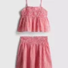 7–15 Jahre | Set aus Gingham-Bluse und -Röcken