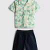 7–15 Jahre | Set aus Hemd und Shorts aus Slub-Baumwolle 7–15 Jahre | Set aus Hemd und Shorts aus Slub-Baumwolle