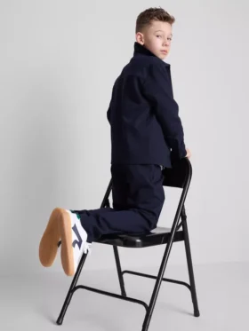 7–15 Jahre | Set aus Jacquard-Jacke mit Reißverschluss und Jogginghose
