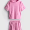 7–15 Jahre | Set aus Kapuzen-Frottee-Pullover und Shorts 7–15 Jahre | Set aus Kapuzen-Frottee-Pullover und Shorts