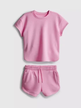 7–15 Jahre | Set aus kastenförmigem T-Shirt und Läufershorts