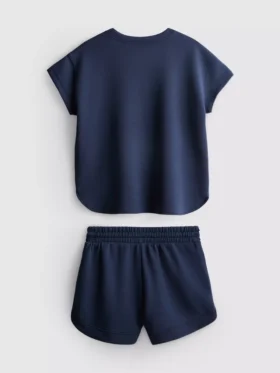 7–15 Jahre | Set aus kastenförmigem T-Shirt und Läufershorts