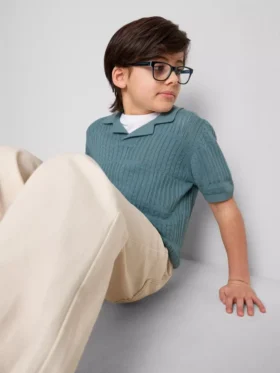 7–15 Jahre | Strick-Poloshirt