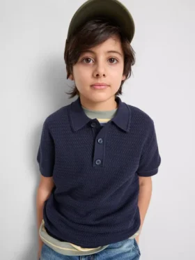 7–15 Jahre | Strick-Poloshirt