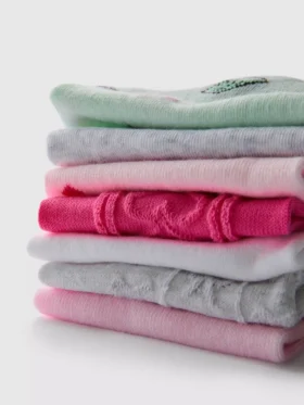7er-Pack gemusterte Einlegesocken für Schuhe