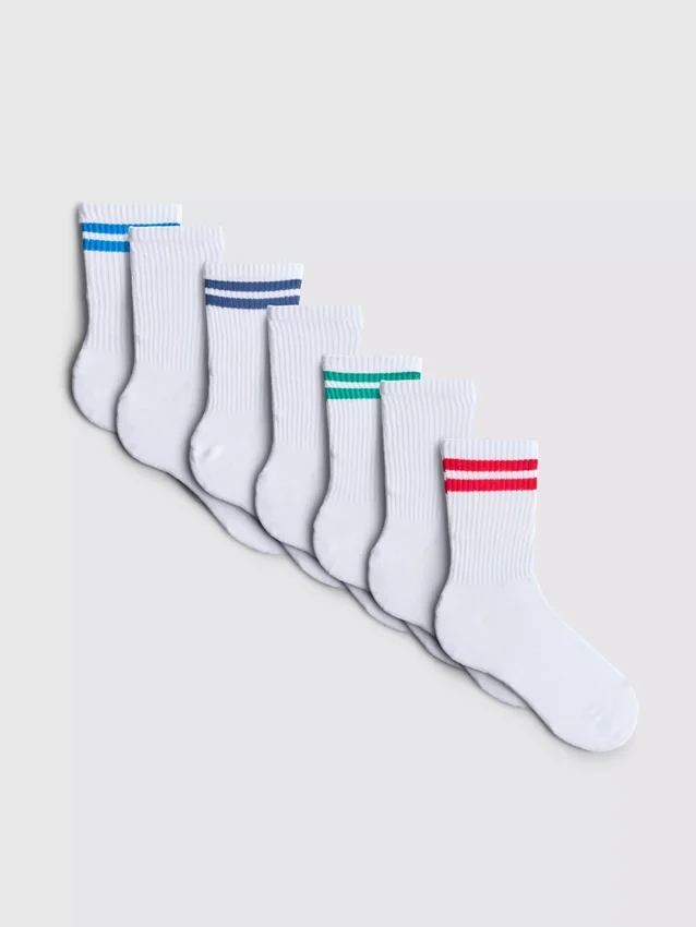 7er-Pack gerippte Sportsocken 7er-Pack gerippte Sportsocken