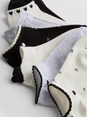 7er-Pack Herz-Sneaker-Socken