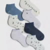 7er-Pack Sneaker-Socken mit zartem Muster 7er-Pack Sneaker-Socken mit zartem Muster