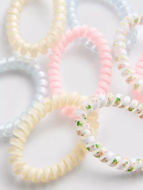 8er-Pack spiralförmige Haargummis