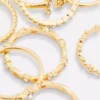 8er-Pack Strass-Initialenringe