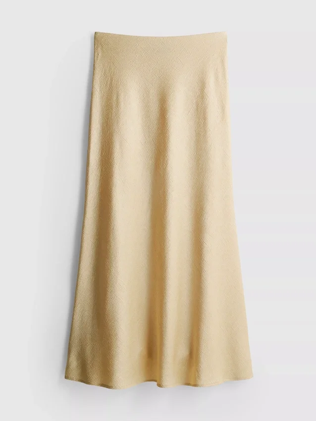 A-Linien-Maxirock aus Satin A-Linien-Maxirock aus Satin