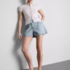 A-Linien-Shorts aus Baumwoll-Denim A-Linien-Shorts aus Baumwoll-Denim