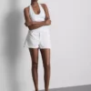 A-Linien-Shorts aus Baumwoll-Denim