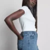 A-Linien-Shorts aus Baumwoll-Denim A-Linien-Shorts aus Baumwoll-Denim