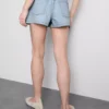A-Linien-Shorts aus Baumwoll-Denim A-Linien-Shorts aus Baumwoll-Denim