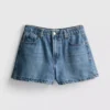 A-Linien-Shorts aus Baumwoll-Denim A-Linien-Shorts aus Baumwoll-Denim