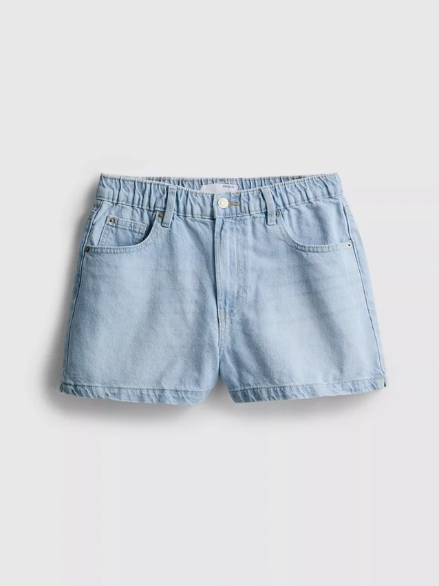 A-Linien-Shorts aus Baumwoll-Denim A-Linien-Shorts aus Baumwoll-Denim