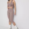 Aktiv-Capri-Leggings mit hoher Taille Aktiv-Capri-Leggings mit hoher Taille