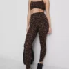 Aktiv-Leggings mit hohem Bund im Leopardenmuster Aktiv-Leggings mit hohem Bund im Leopardenmuster