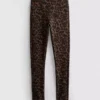 Aktiv-Leggings mit hohem Bund im Leopardenmuster Aktiv-Leggings mit hohem Bund im Leopardenmuster