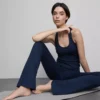 Aktiv-Leggings mit hoher Taille, sanfter Stützkraft und ausgestelltem Schnitt Aktiv-Leggings mit hoher Taille, sanfter Stützkraft und ausgestelltem Schnitt